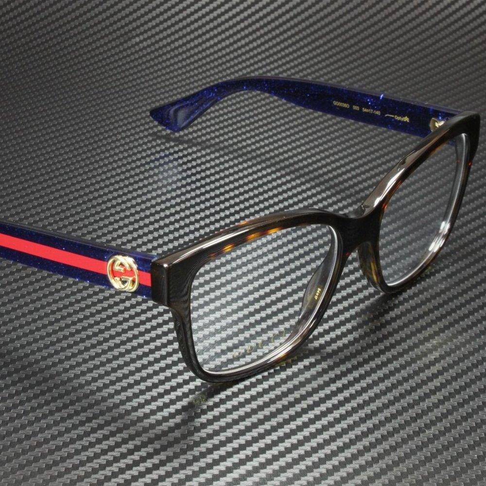 Gucci Black Red 54mm Eyeglasses - Picture 2 of 3